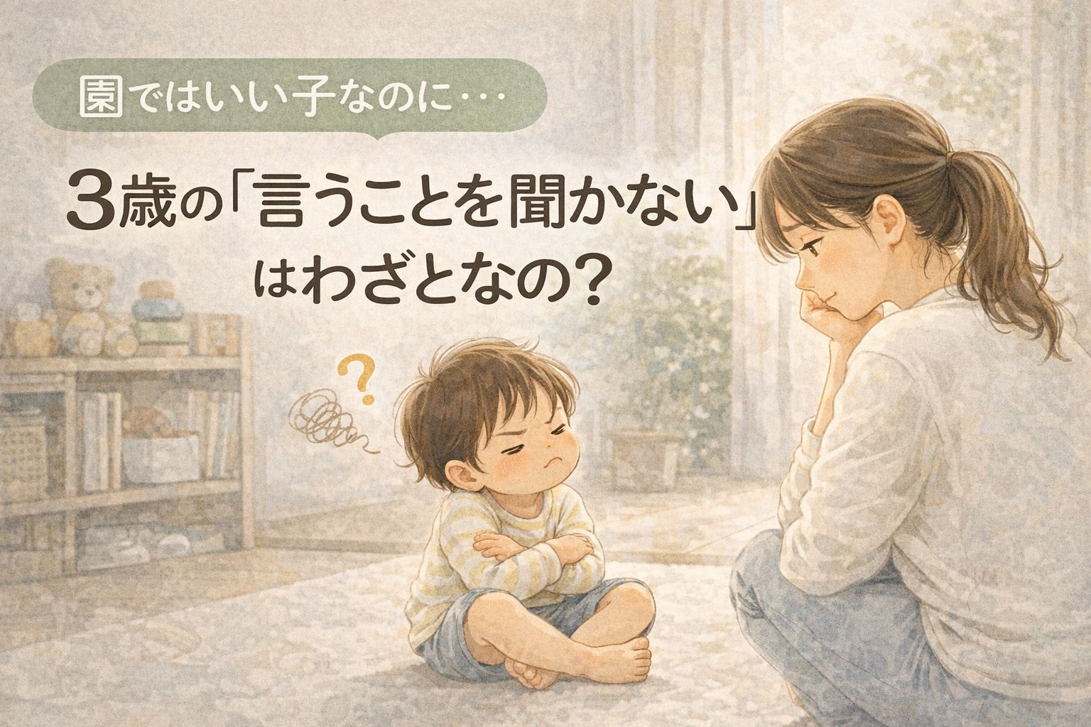 3歳がいうことを聞かない
