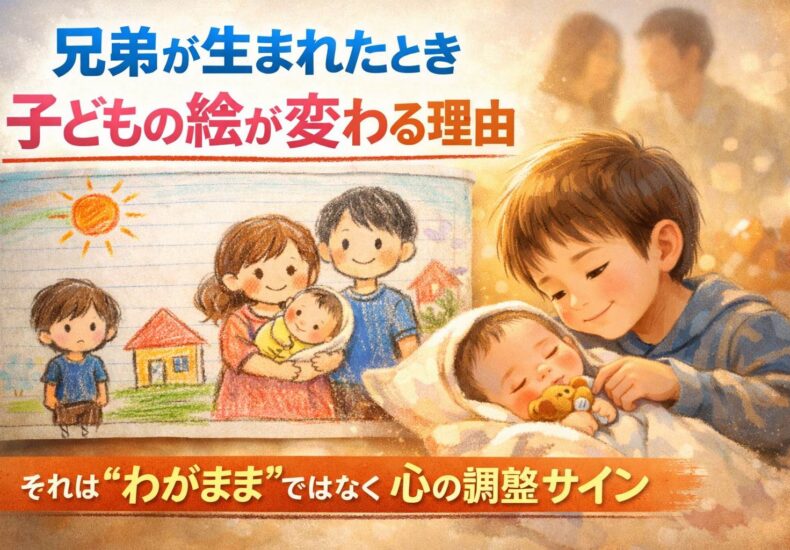 兄弟が生まれたときの子供の絵の変化