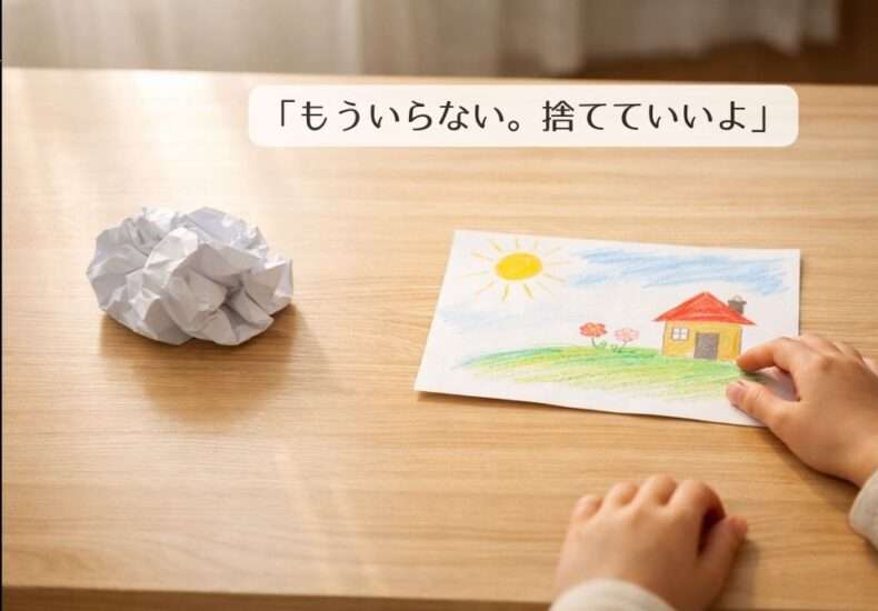 もういらない、捨てていいよ