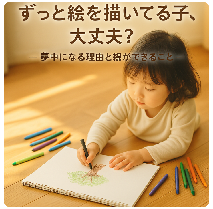 ずっと絵を描いている子、大丈夫？