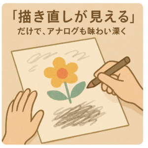 デジタル 描き直し 見えない 子ども