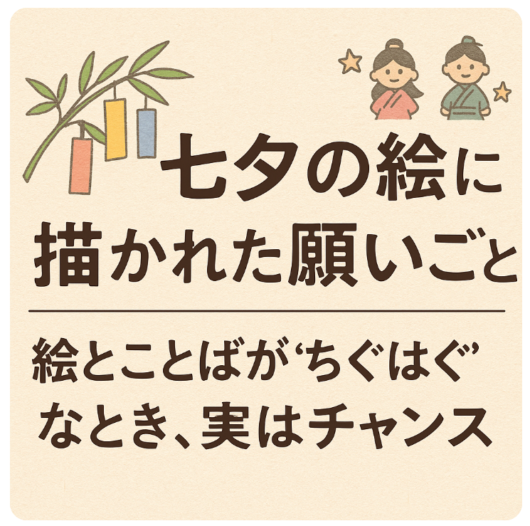 七夕 願いごと 絵と文章の違い 子どもの本音