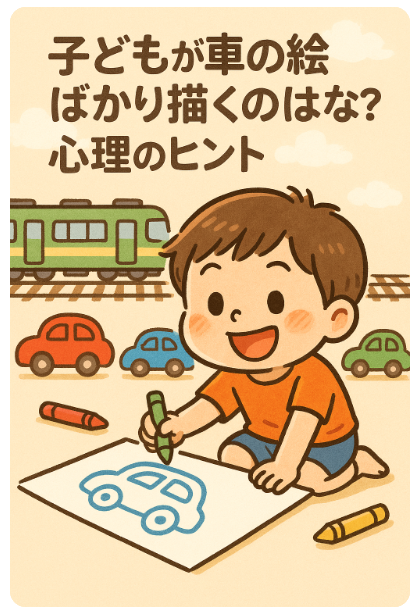 車の絵ばかり描く子ども