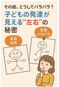 子どもの絵が左右対称