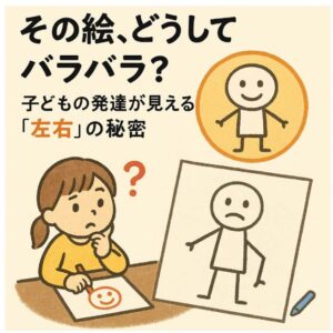 子どもの描いた絵左右のバランス