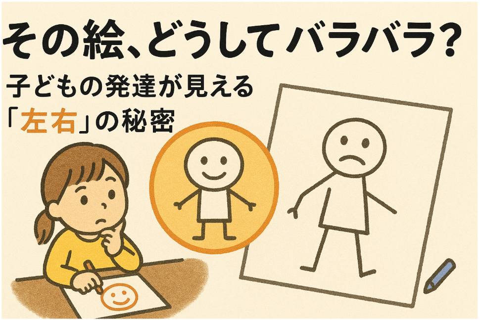 左右対称に描く子