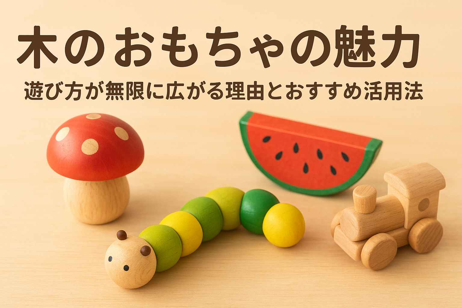 電子音がなくても大満足！木のおもちゃで育つ力とは