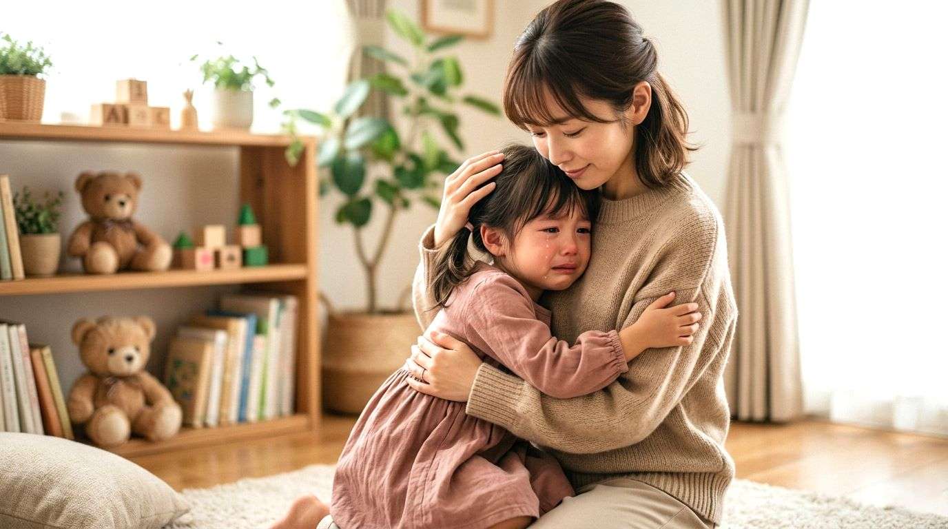 すぐ泣く子への叱り方｜愛情を伝えながら注意できる声かけのコツ