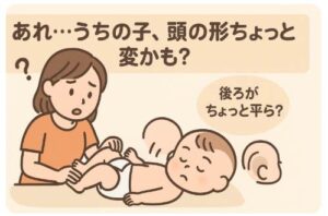 赤ちゃんの頭の形が気になったら