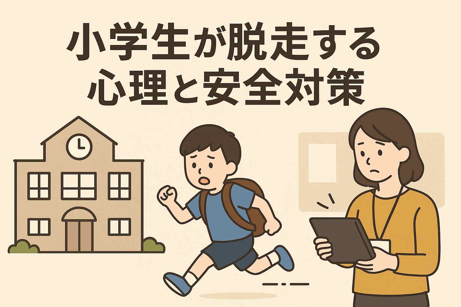 小学生が脱走する心理と安全対策｜親子で安心するための具体策