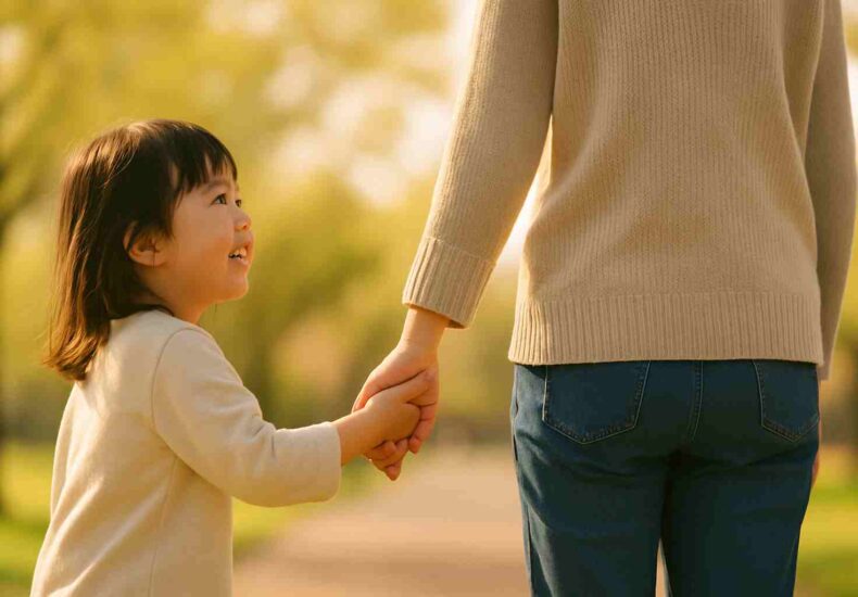 子ども　手をつなぐ