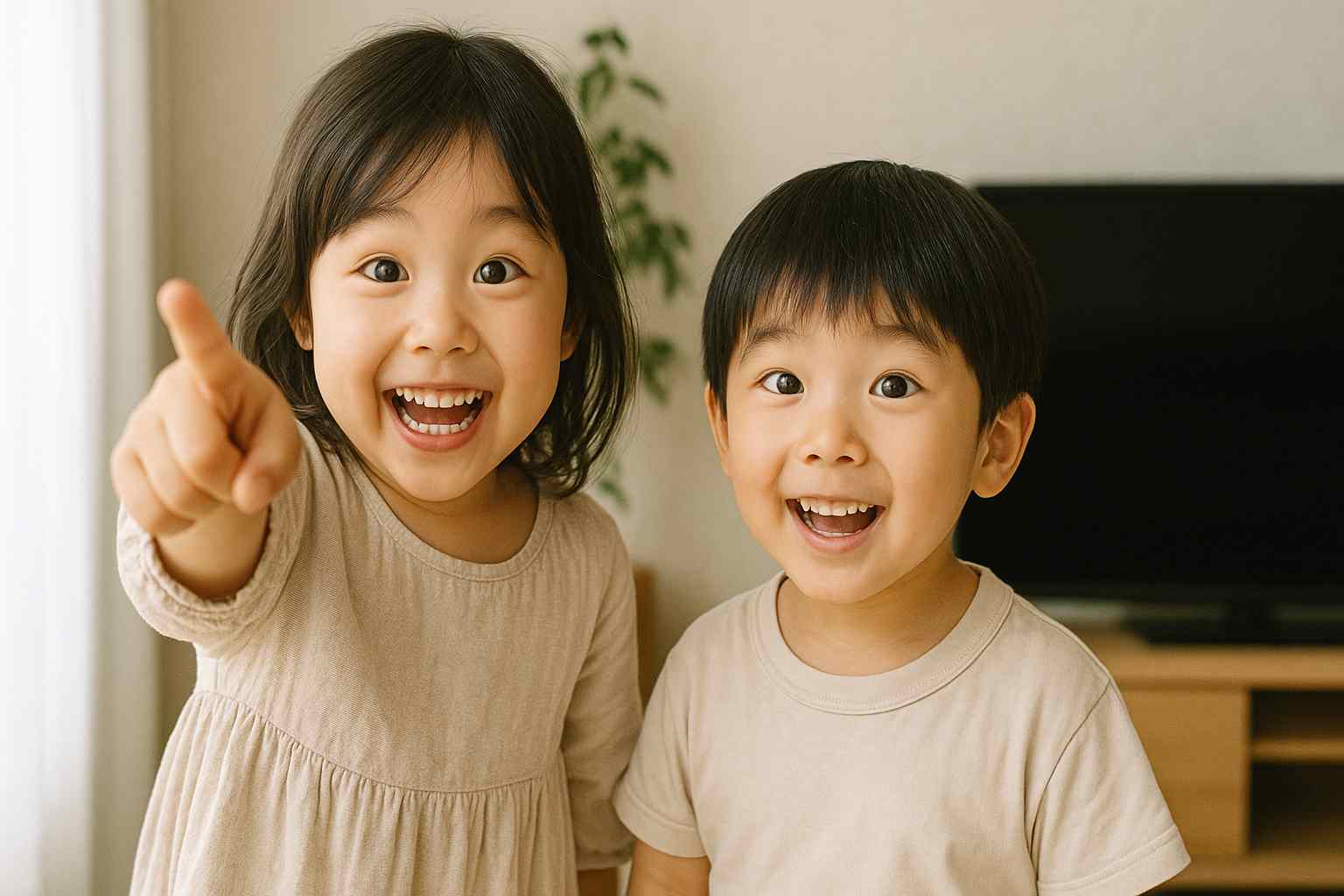 見て見てアピール子ども