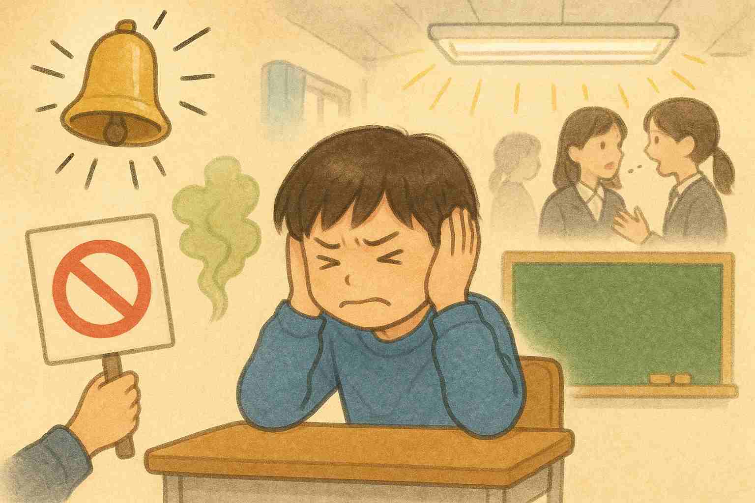 感覚過敏のある小学生