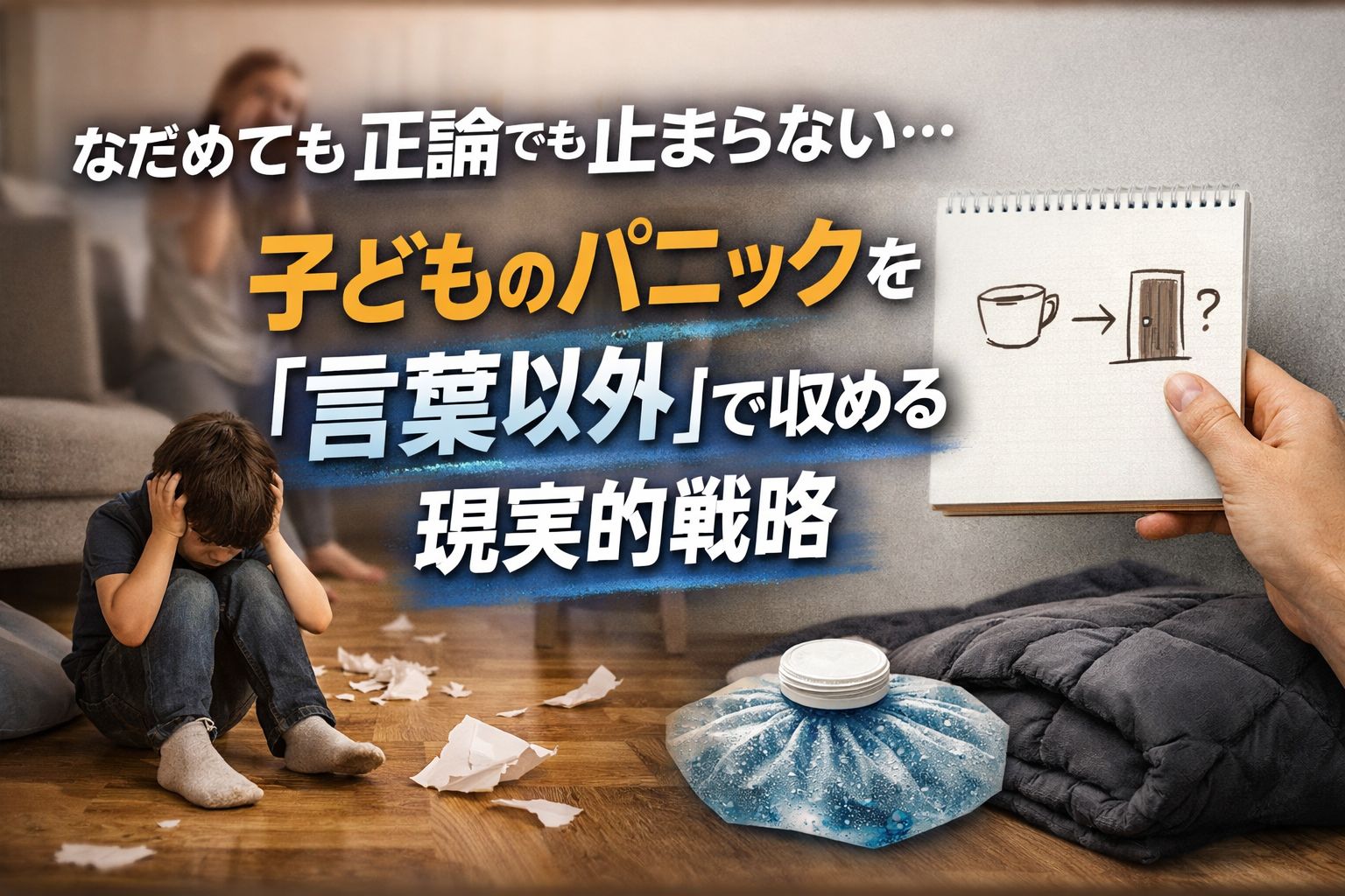 なだめても正論でも止まらない…子どものパニックを「言葉以外」で収める現実的戦略