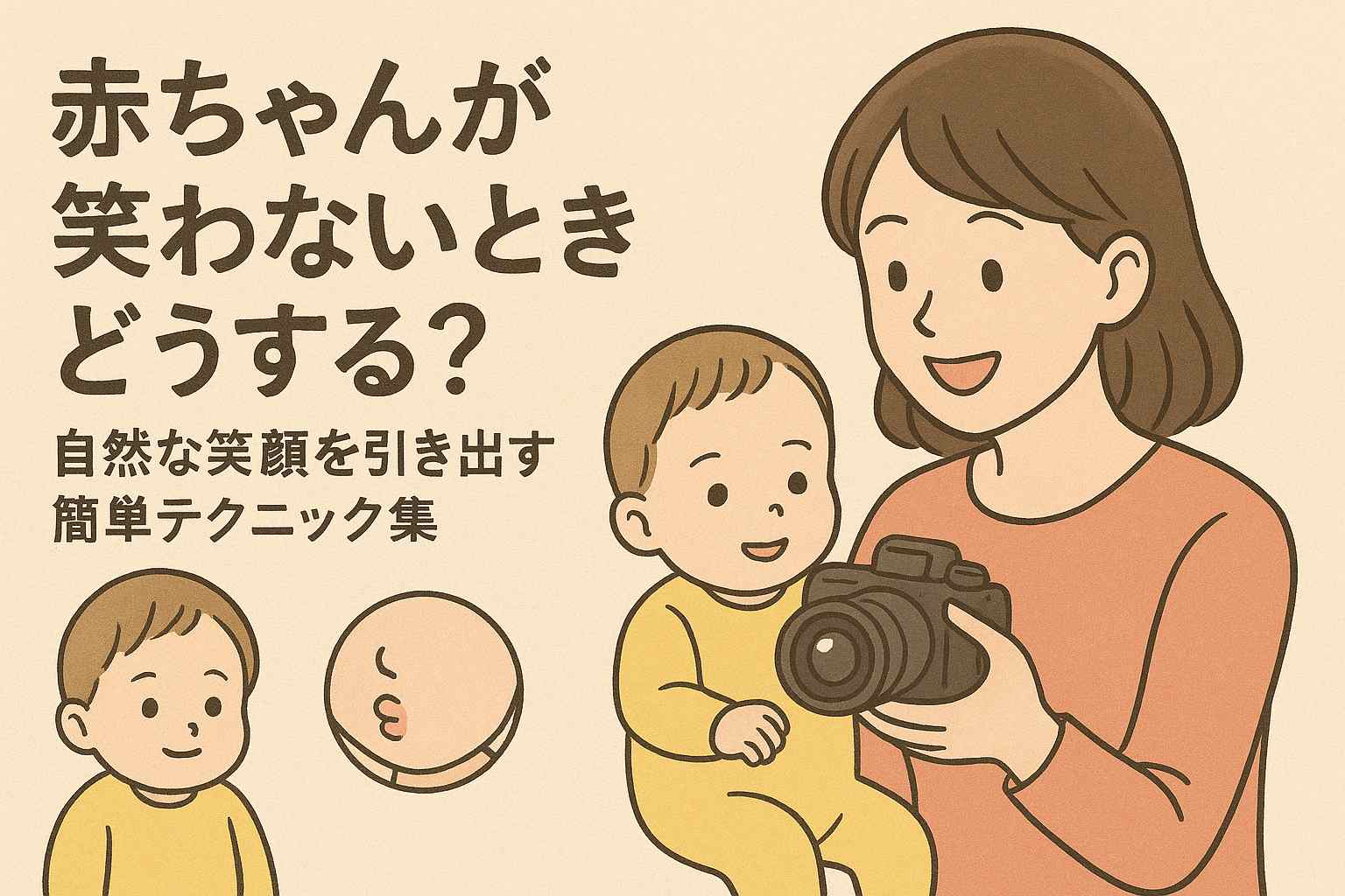 赤ちゃんが笑わない時、どうする？