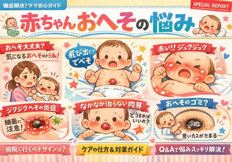 赤ちゃんのおへその悩み