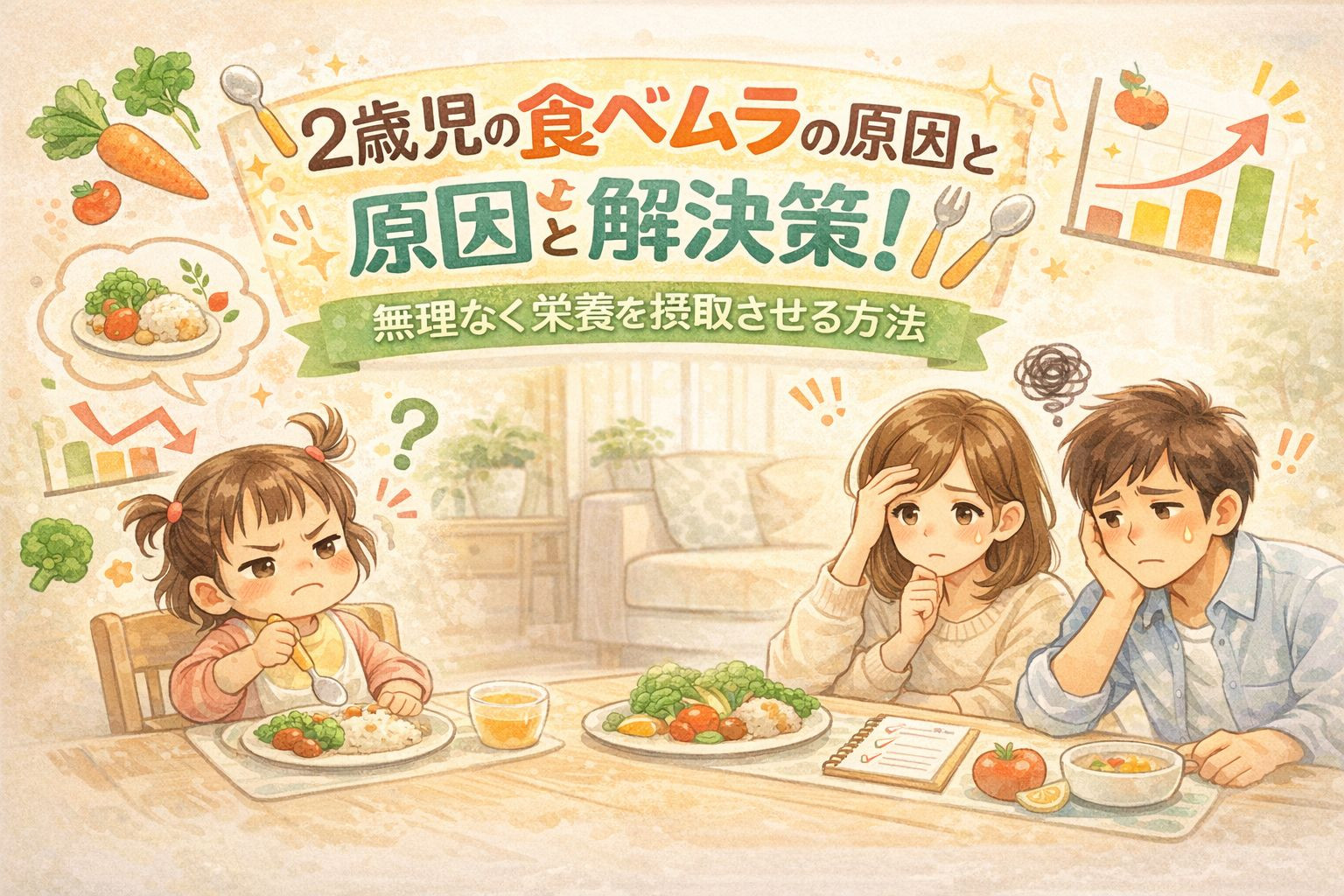 ２歳児の食べムラ原因