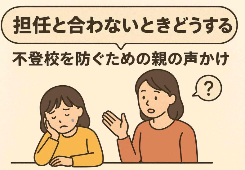 担任と合わない時どうする?