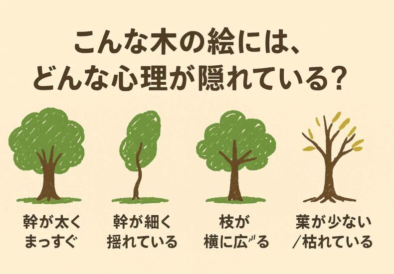 こんな木の絵には、どんな心理が隠れている？