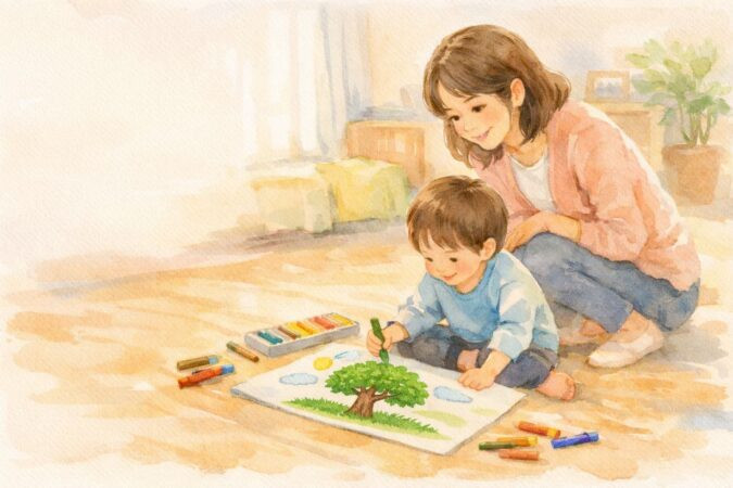 子どもが描く木の絵