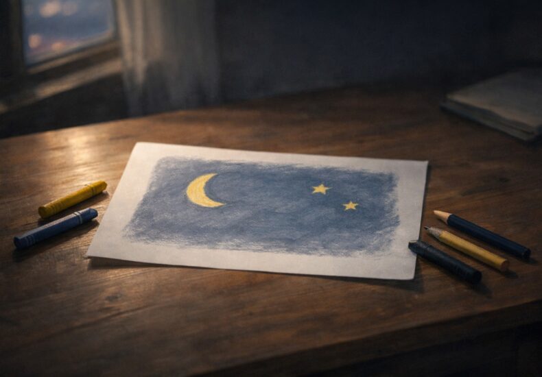 星や月を描く子