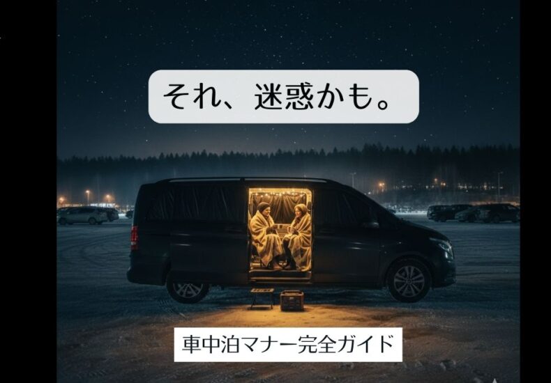 車中泊の迷惑行為とマナー｜知らずにやりがちなNGと静かに眠る対策