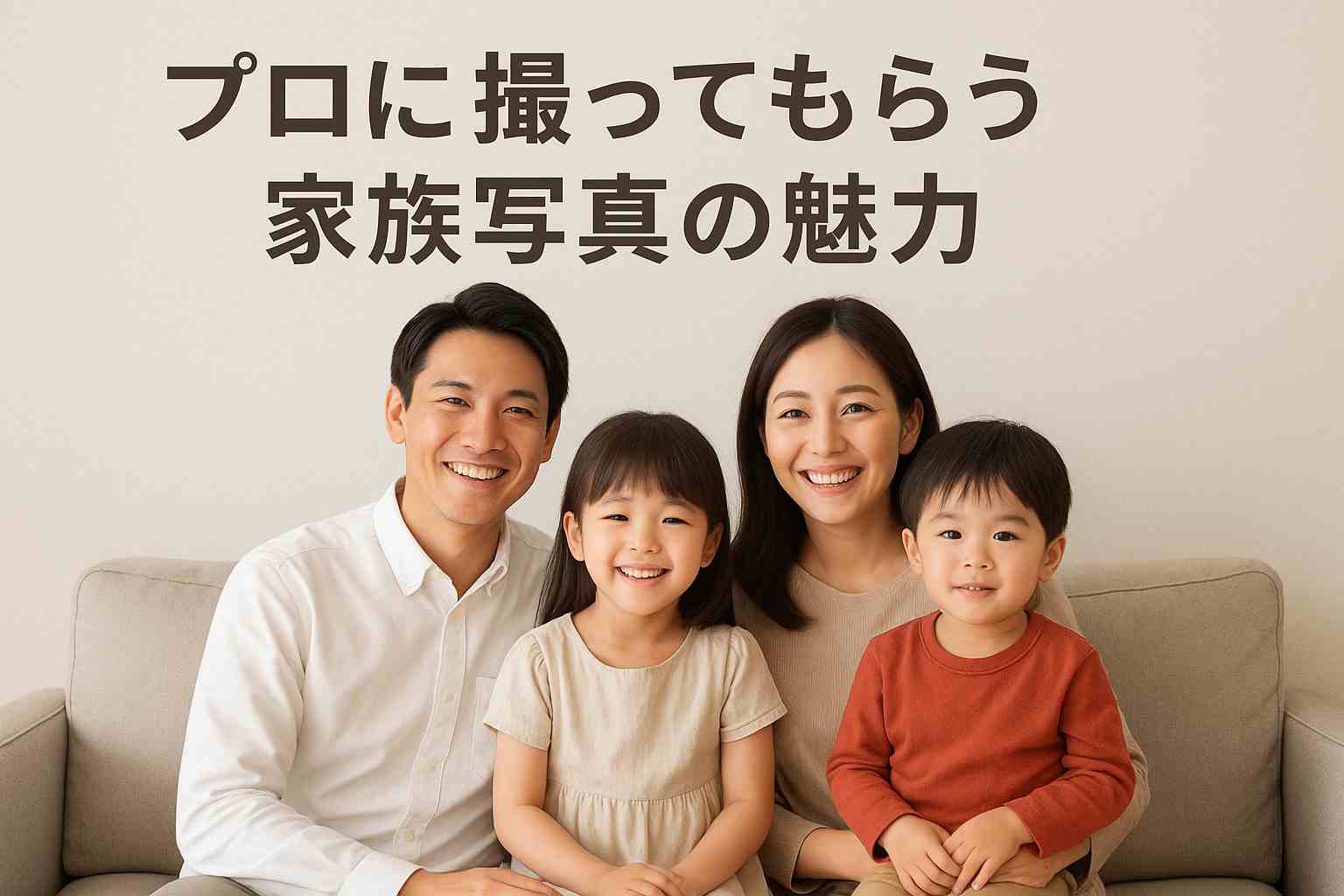 プロに撮ってもらう家族写真の魅力