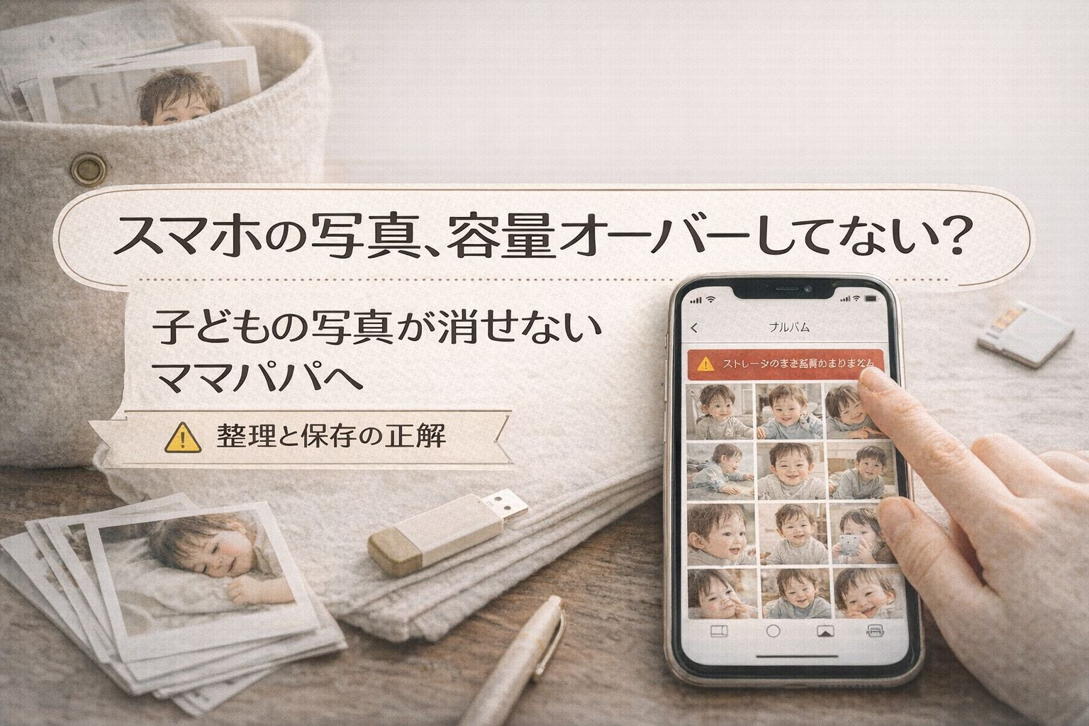 スマホの写真容量オーバー