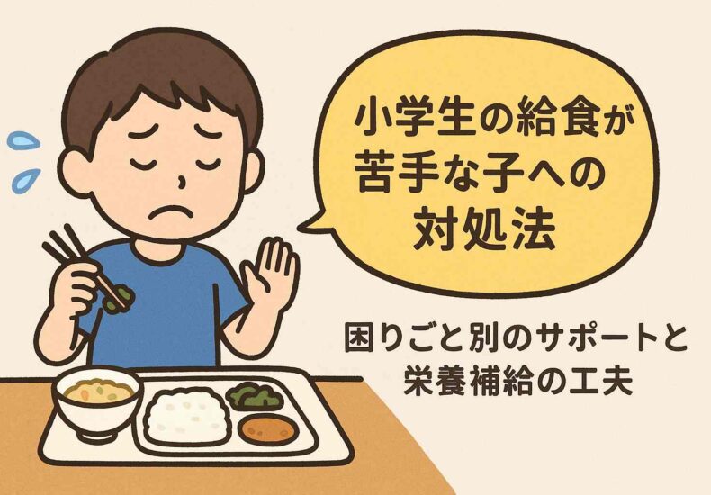 小学生の給食が苦手な子への対処法
