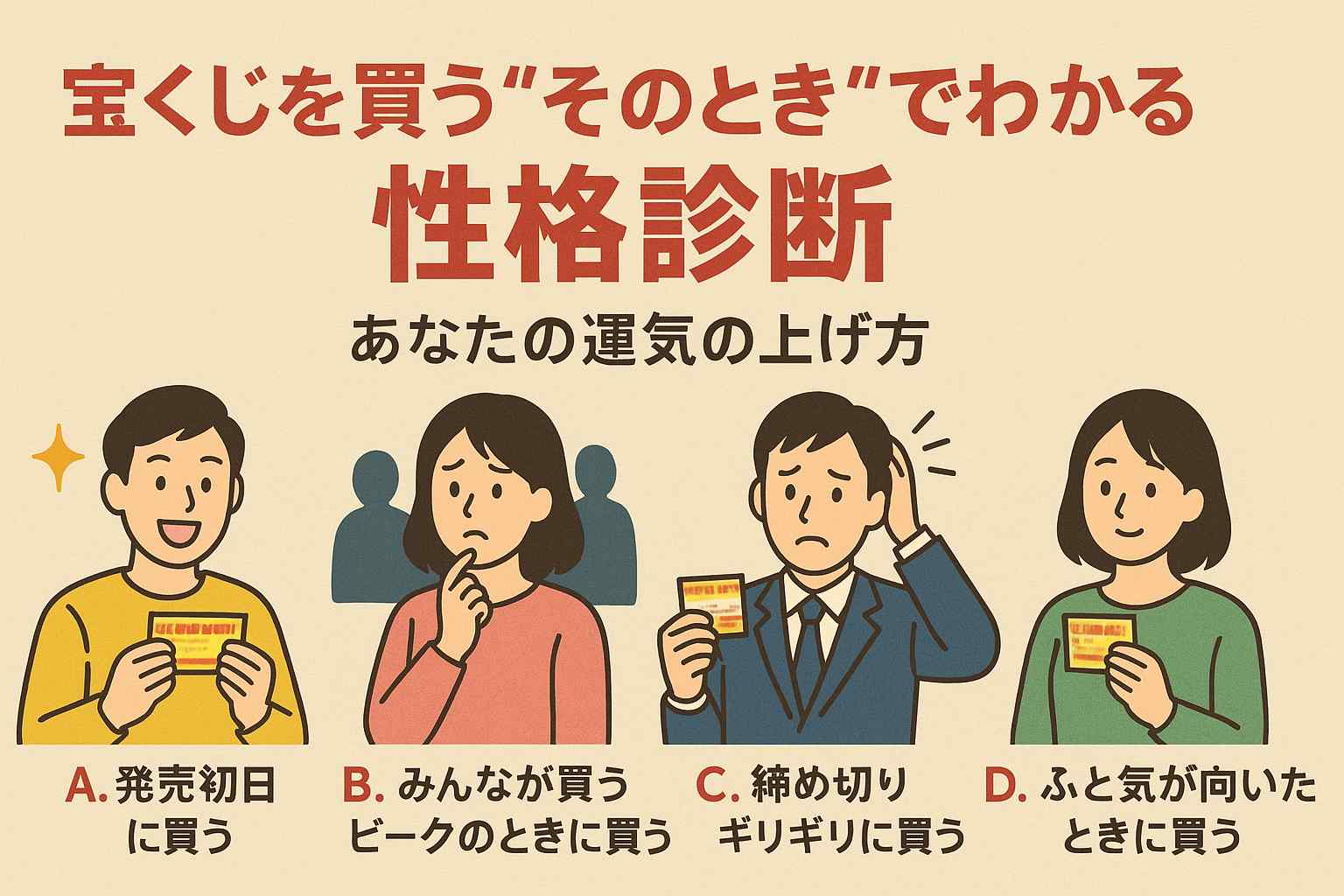 宝くじを買う心理タイミング