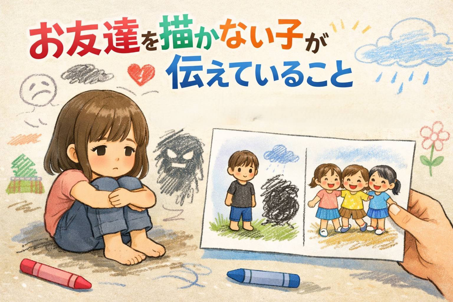 お友達を描かない子が伝えている事