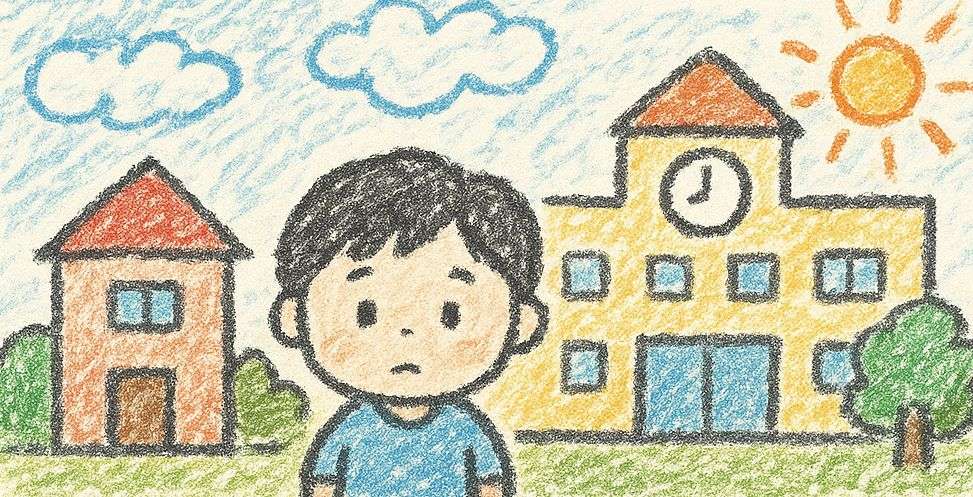 自分が小さく描かれている絵のイメージ