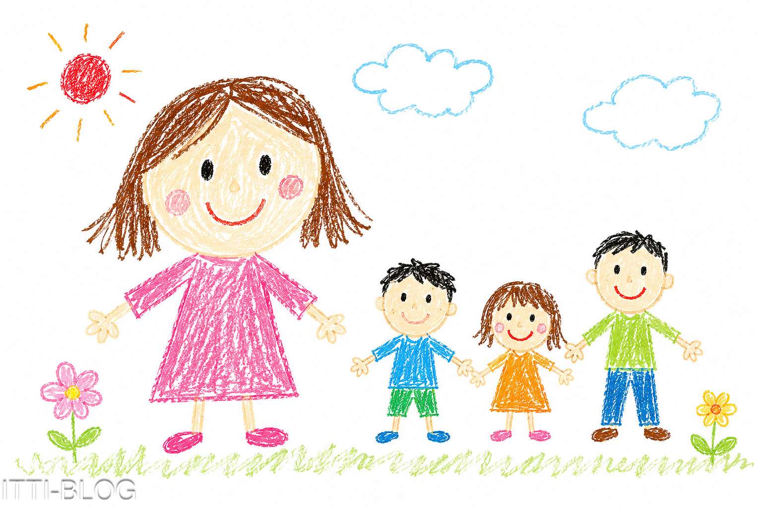 子どもがお母さんを大きく描く理由|家族の絵に隠れた心理を元教諭が解説