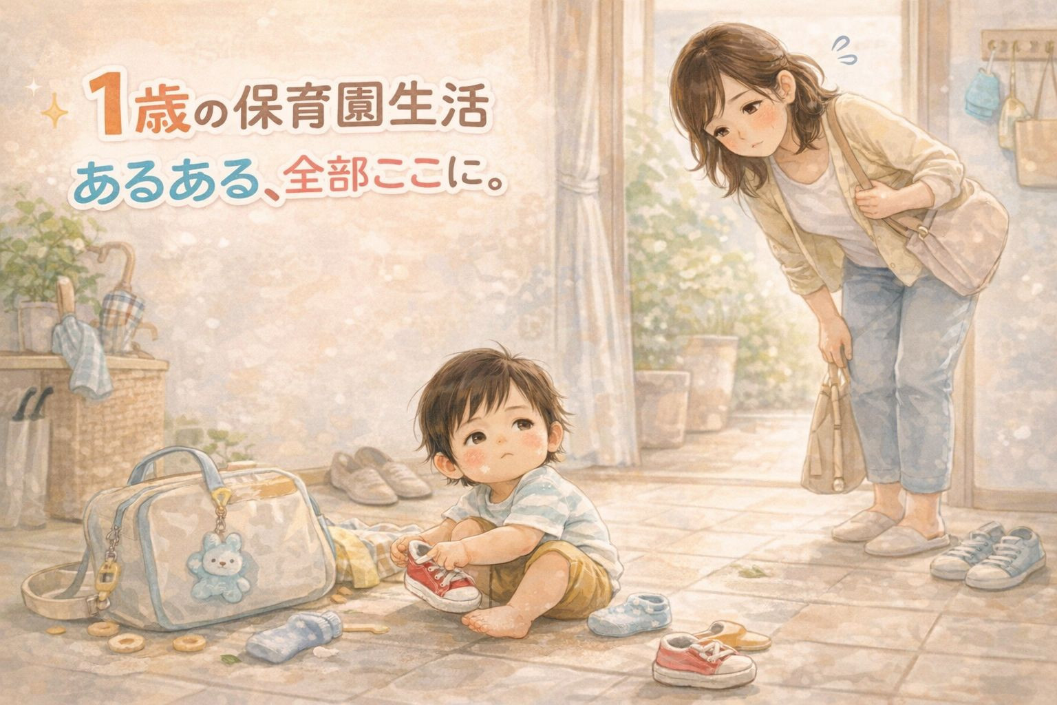 1歳の保育園がしんどい…朝・慣らし保育・洗礼あるあるまとめ