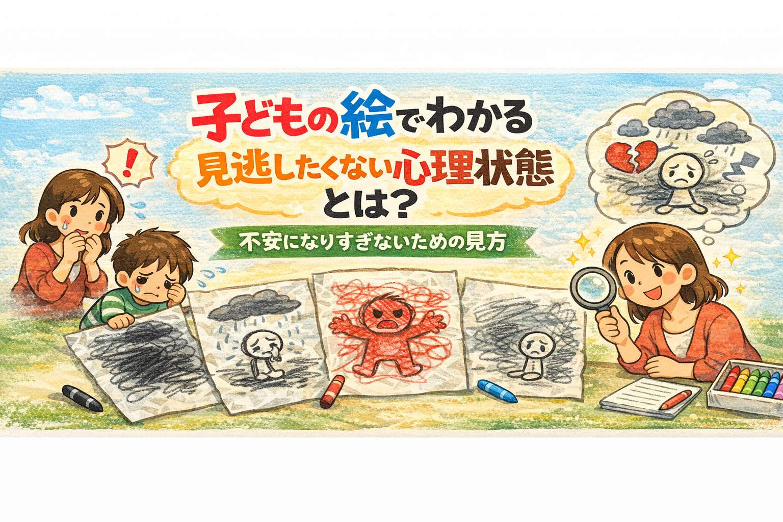 子どもの絵で不安になりすぎない