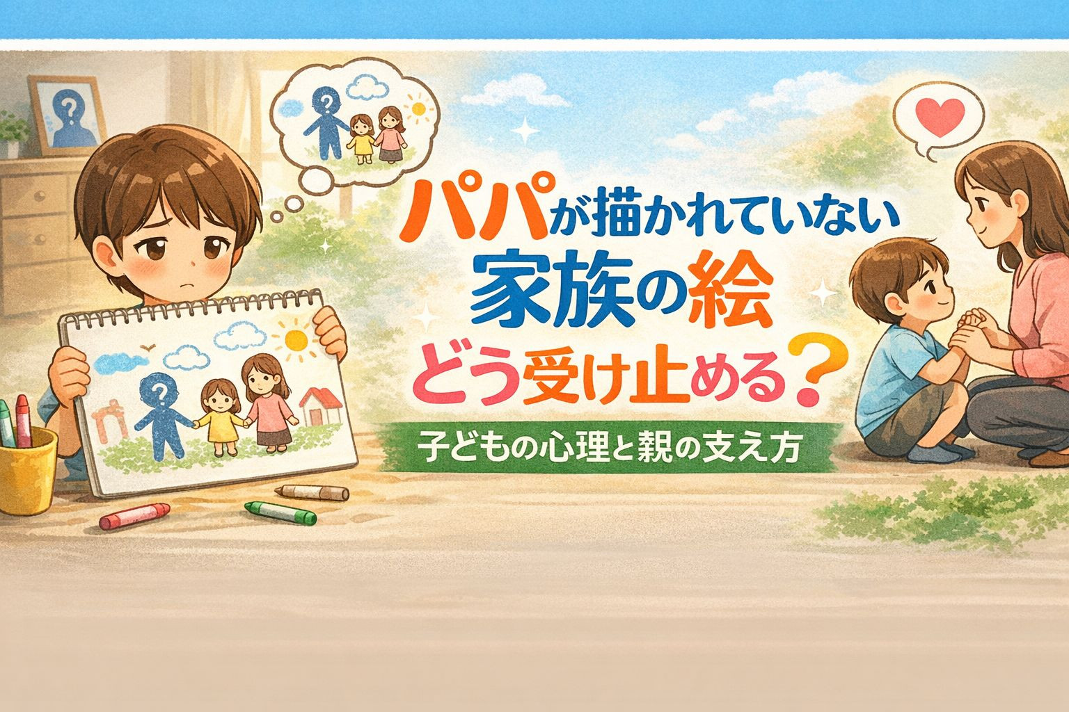 パパが絵に描かれない