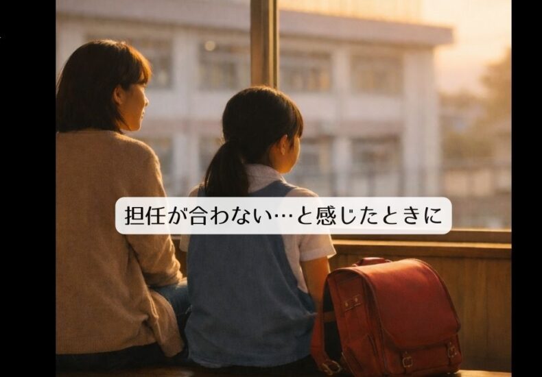 担任が合わないと感じたときに