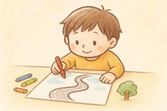 子どもが描く道から読み解く心理