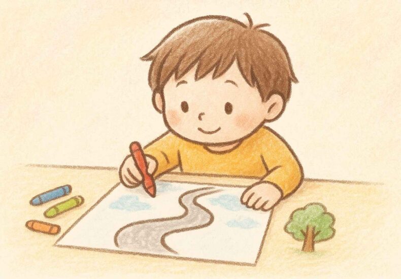 子どもが描く道から読み解く心理