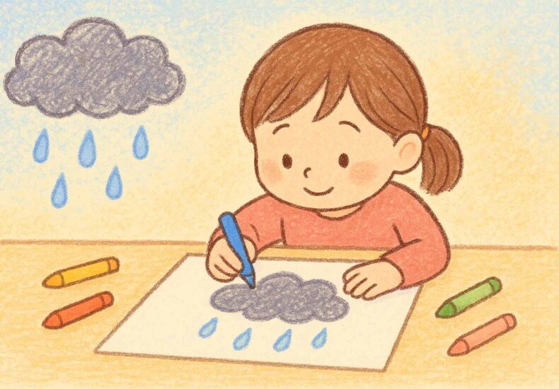 子どもが描く雲から心理を読み解く