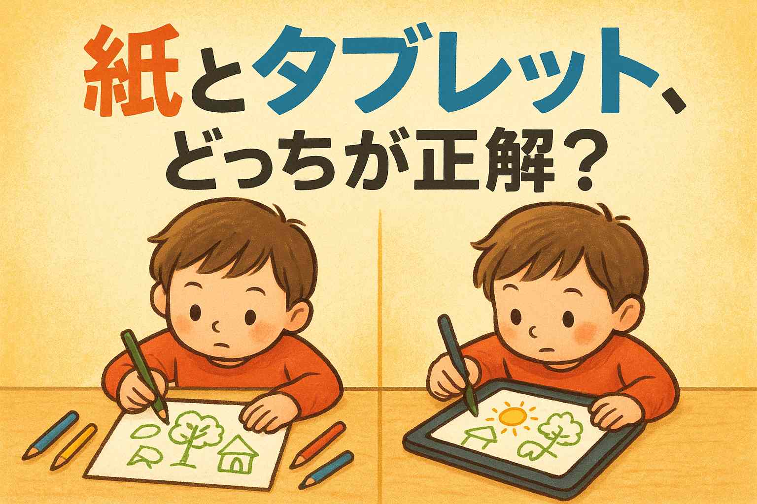 紙とタブレット、どっちが正解？