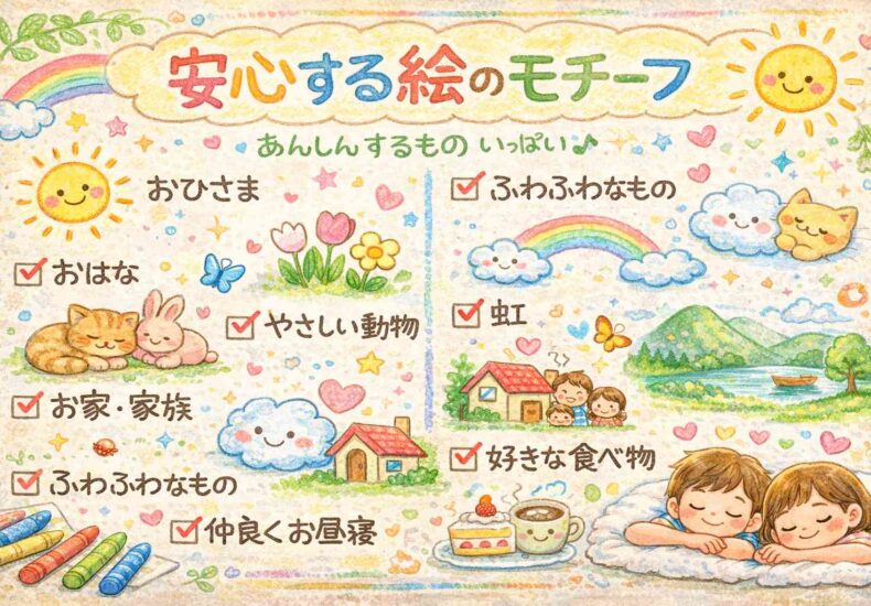 子どもの絵で安心のモチーフ