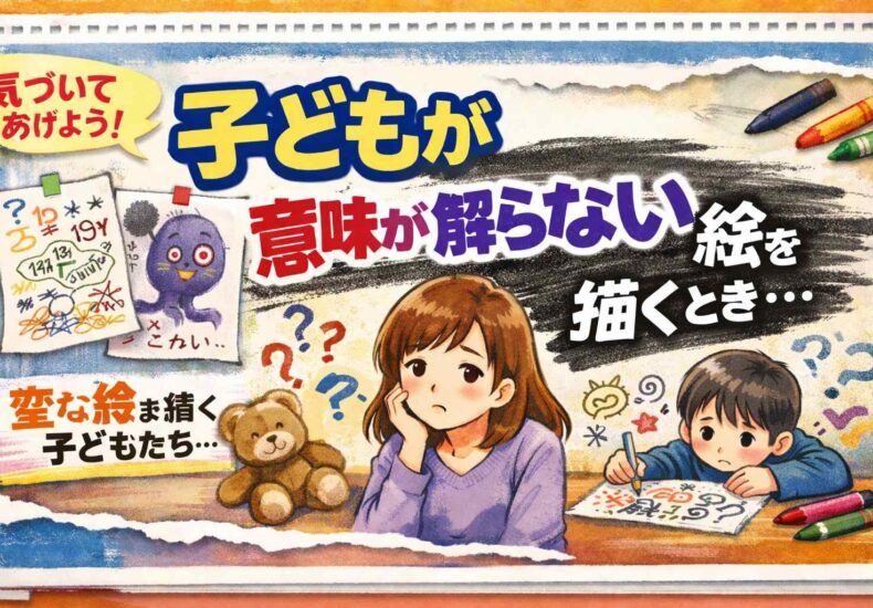 子どもが意味の解らない絵を描くとき