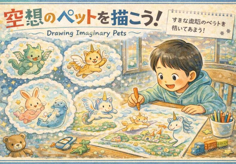 空想のペットを描こう
