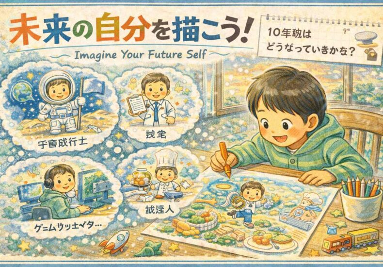 未来の自分を描こうお絵描きワーク