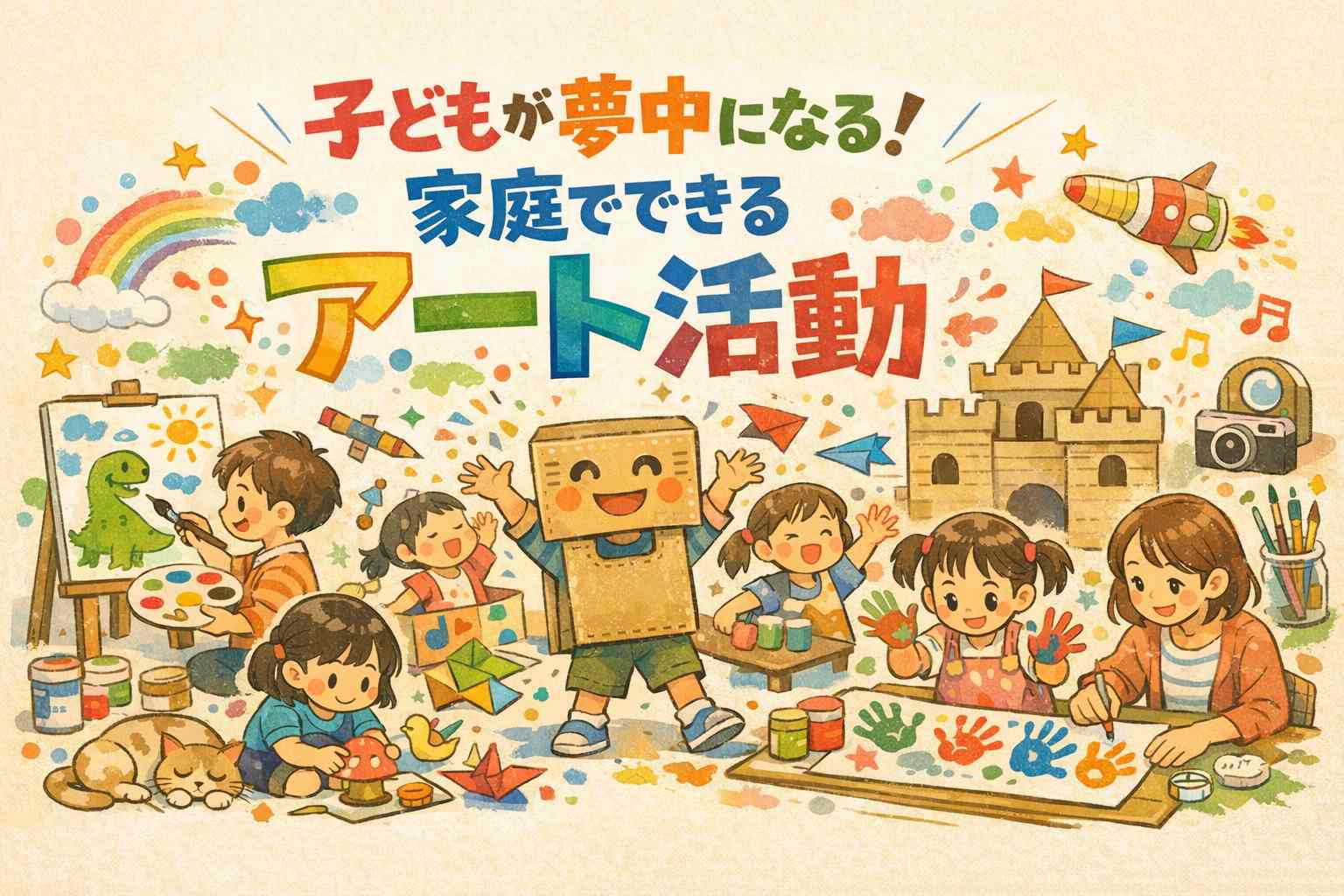 子どもが夢中になるアート活動