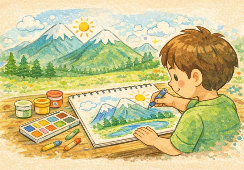 子どもが描く山の絵の意味