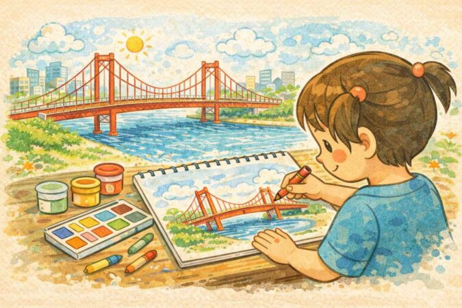 子どもが描いた橋の心理