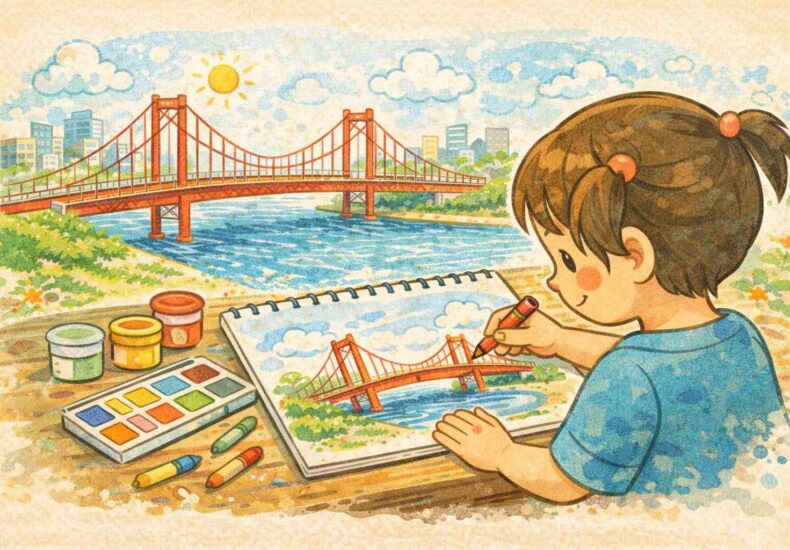 子どもが描いた橋の心理
