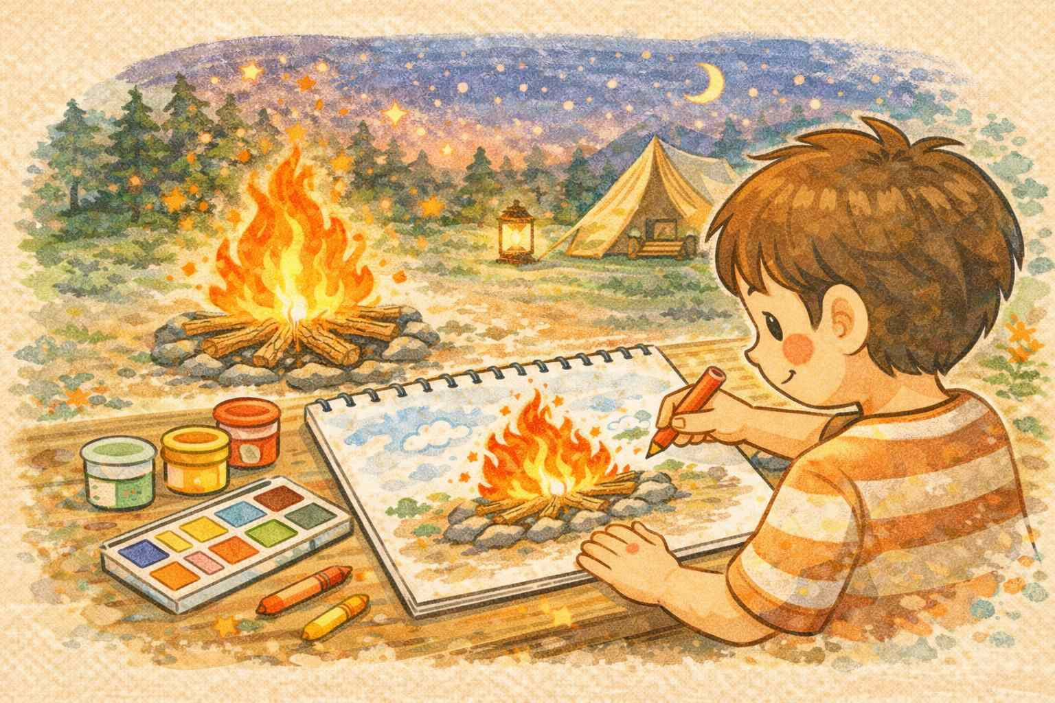 子どもが描く絵 火の絵の心理
